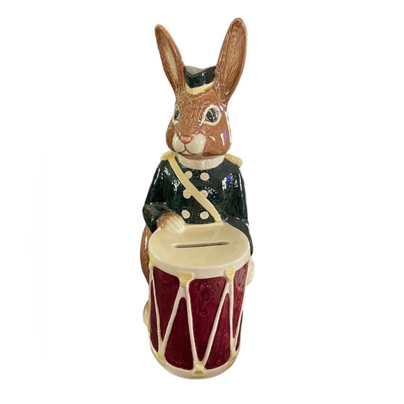 1967 Royal Doulton Bunnykins Charming Brown and Red Drummer Bunny Figurine - Picture 15 of 15
